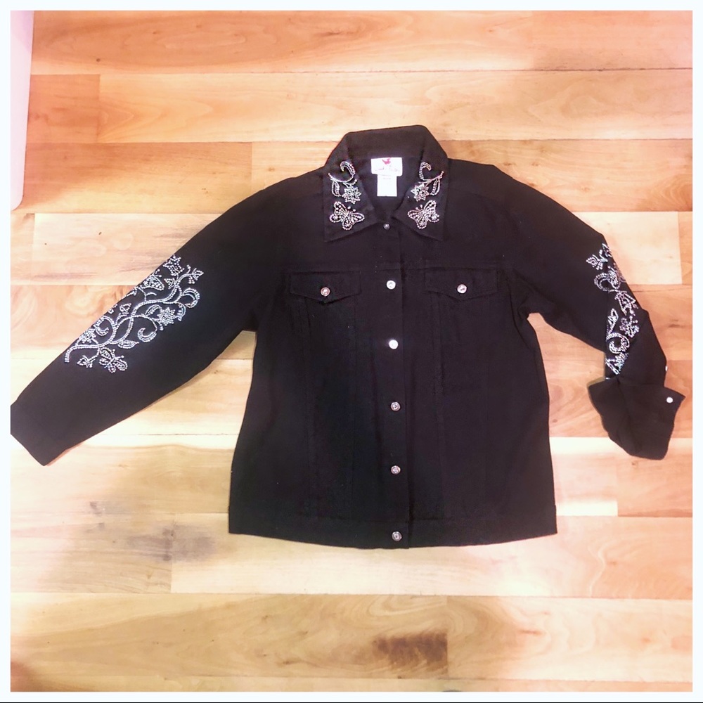 Denim Studs & Stones "Jeanne" Jacket, M